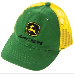 John Deere Green and Yellow Mesh Cap Trucker Hat